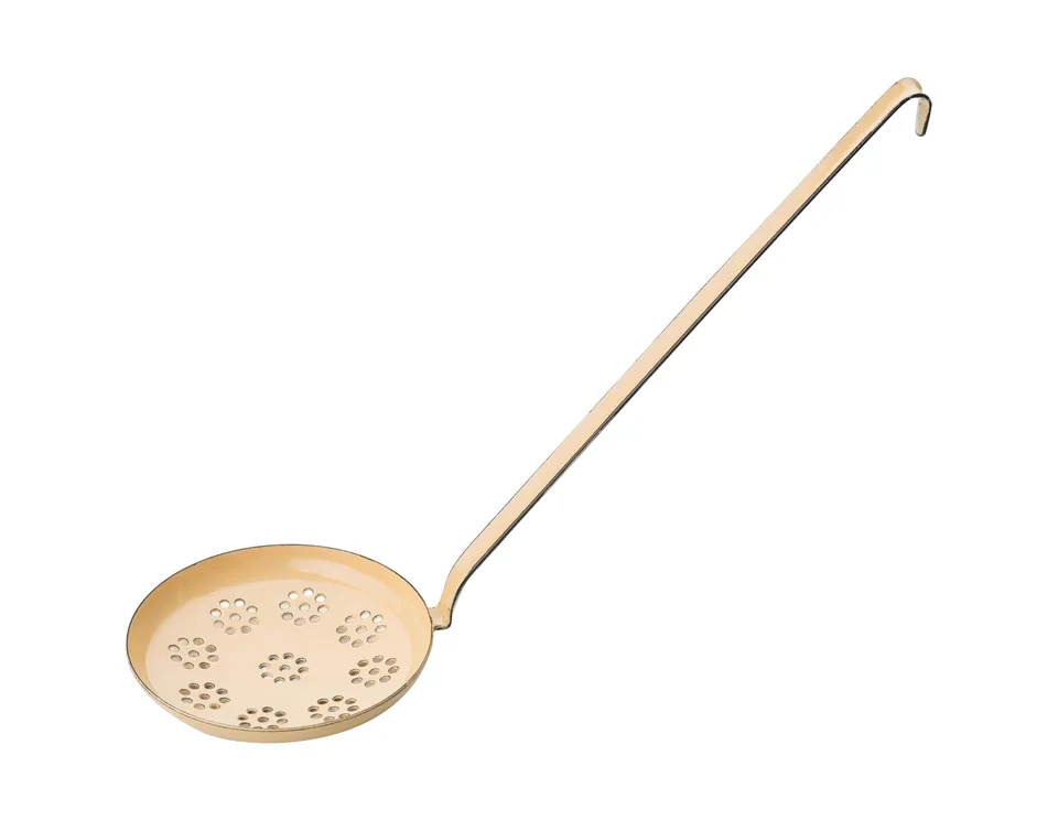 riess-classic-backschaufel-12-cm-goldgelb-emaille-pfannenwender-gelocht image 1