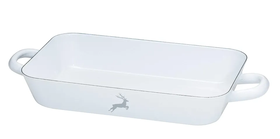 riess-country-hirsch-grau-bratpfanne-29x18-cm-emaille-induktion image 1