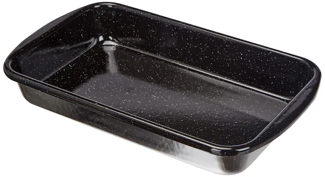riess-classic-auflaufform-32x19-cm-emaille-schwarz-back-und-bratenform image 1