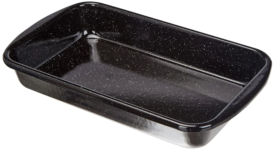 riess-classic-auflaufform-32x19-cm-emaille-schwarz-back-und-bratenform image 1