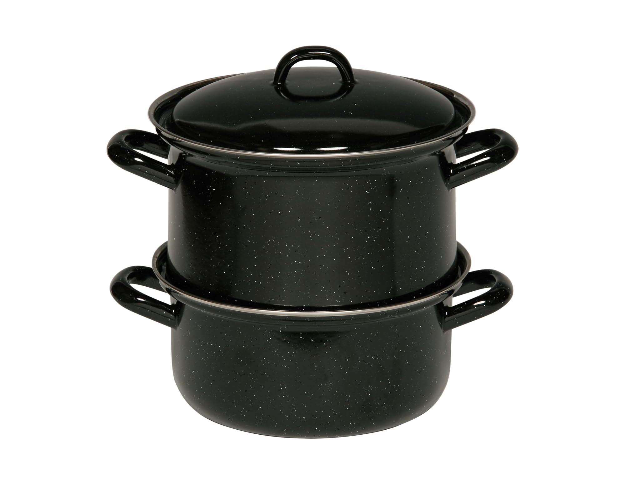 riess-classic-kartoffelkocher-mit-deckel-18-cm-3-teilig-emaille-schwarz-induktio image 1
