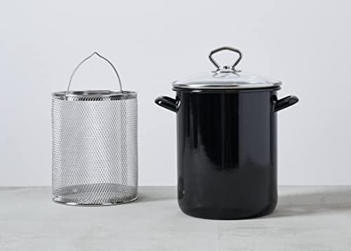 riess-pastatopf-spargeltopf-16-cm-3-5-liter-classic-schwarz-emaille-mit-einsatz- image 7