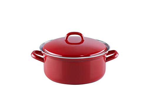 riess-ceramic-glas-red-kasserolle-mit-deckel-20-cm-2-liter-rot-wei-emaille-induk image 5