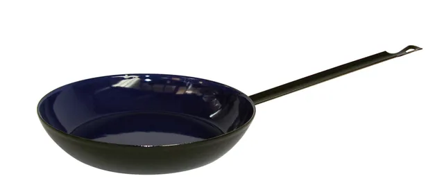 riess-bauernpfanne-emaille-mit-langem-stiel-schwarz-24-cm-0-95-liter image 1