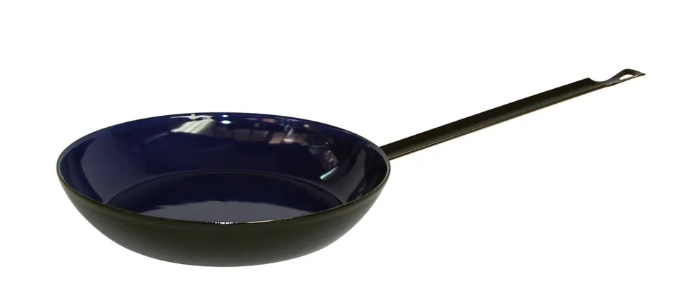 riess-bauernpfanne-emaille-mit-langem-stiel-schwarz-24-cm-0-95-liter image 1