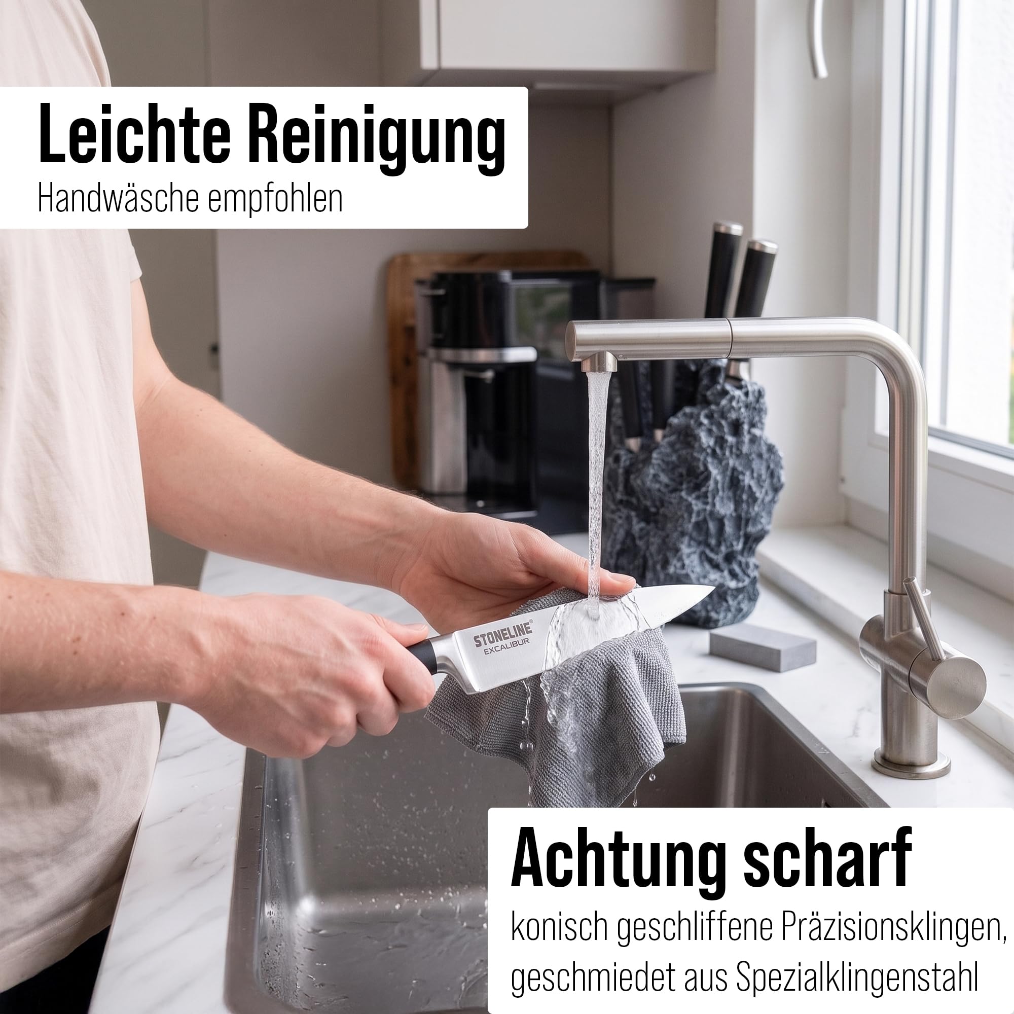 stoneline-excalibur-messerblock-felsform-mit-5-edelstahl-messern-schleifstein image 7