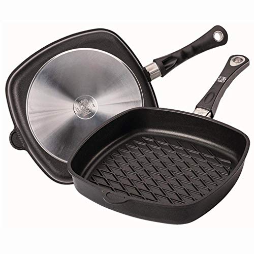 amt-gastroguss-e285bbq-eckpfanne-28x28-cm-mit-rautengrillboden-schwarz image 4