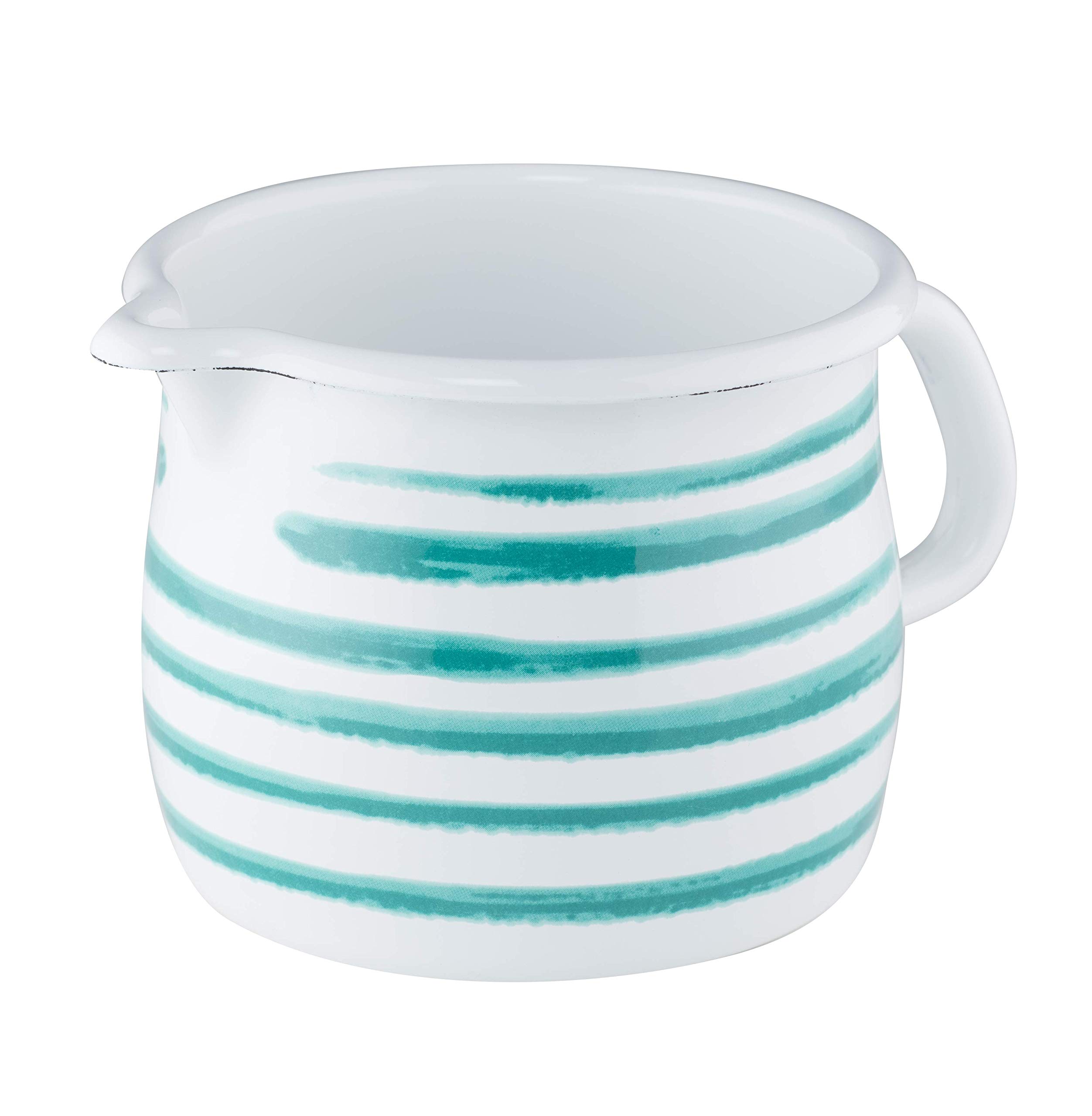 riess-country-sonderdekor-gr-n-geflammt-schnabeltopf-gebaucht-10-cm-0-75-l image 1
