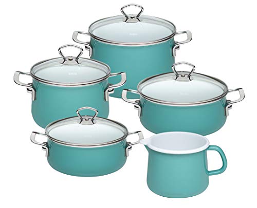 riess-nouvelle-familien-set-5-teilig-nature-green-medium-extra-stark-emaille image 6