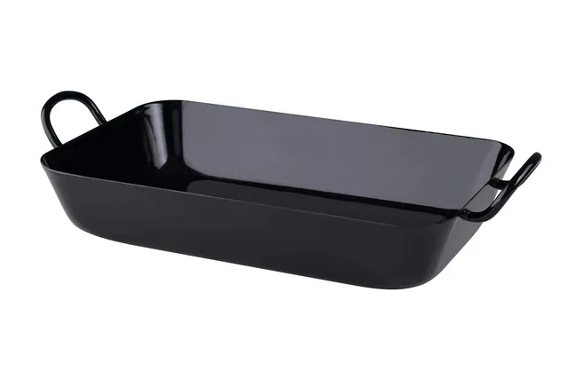 riess-oma-s-bratpfanne-33x20-cm-schwarzemaille-2-7-liter-mit-deckel image 1