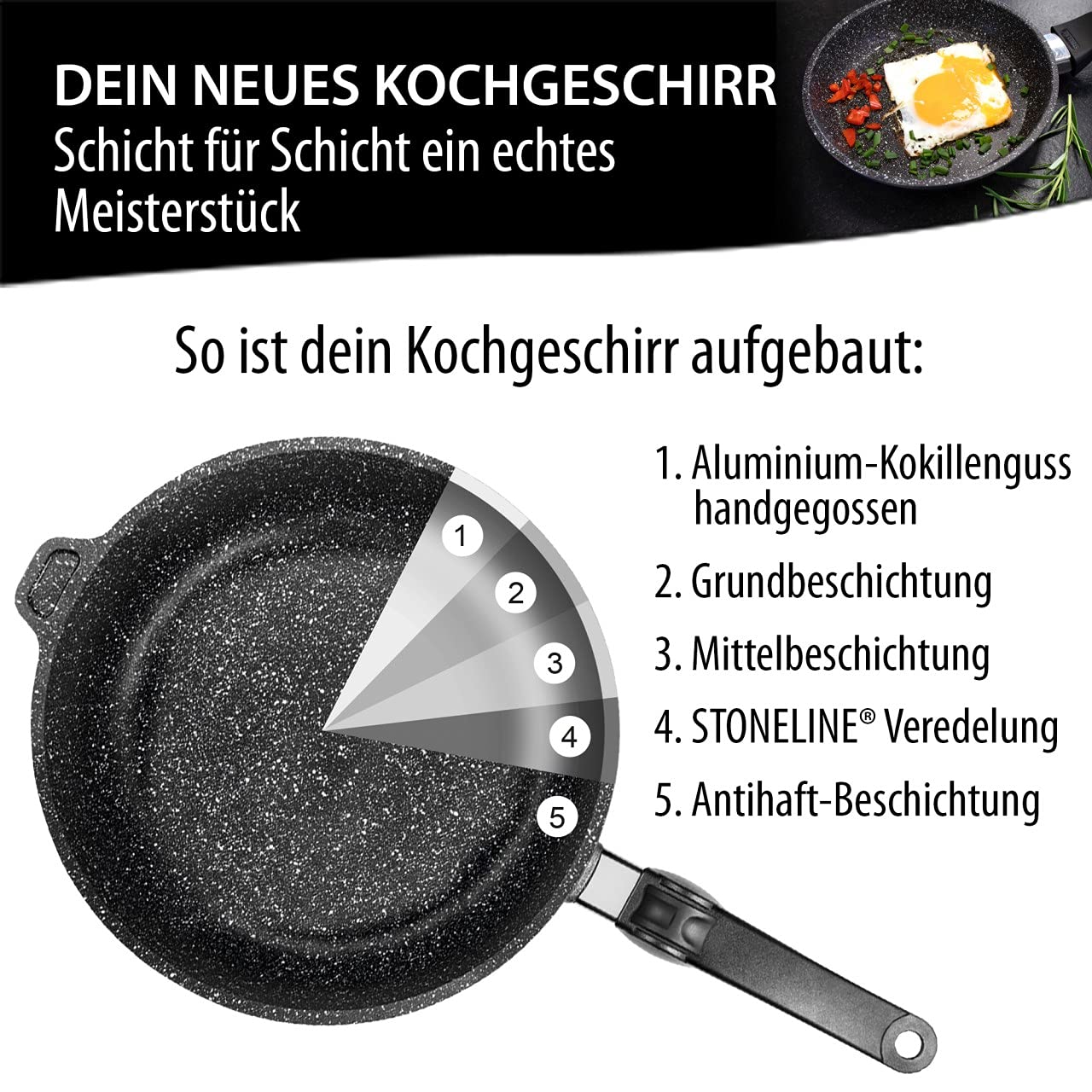 stoneline-eckpfanne-24-x-24-cm-mit-glasdeckel-aluguss-induktion image 4