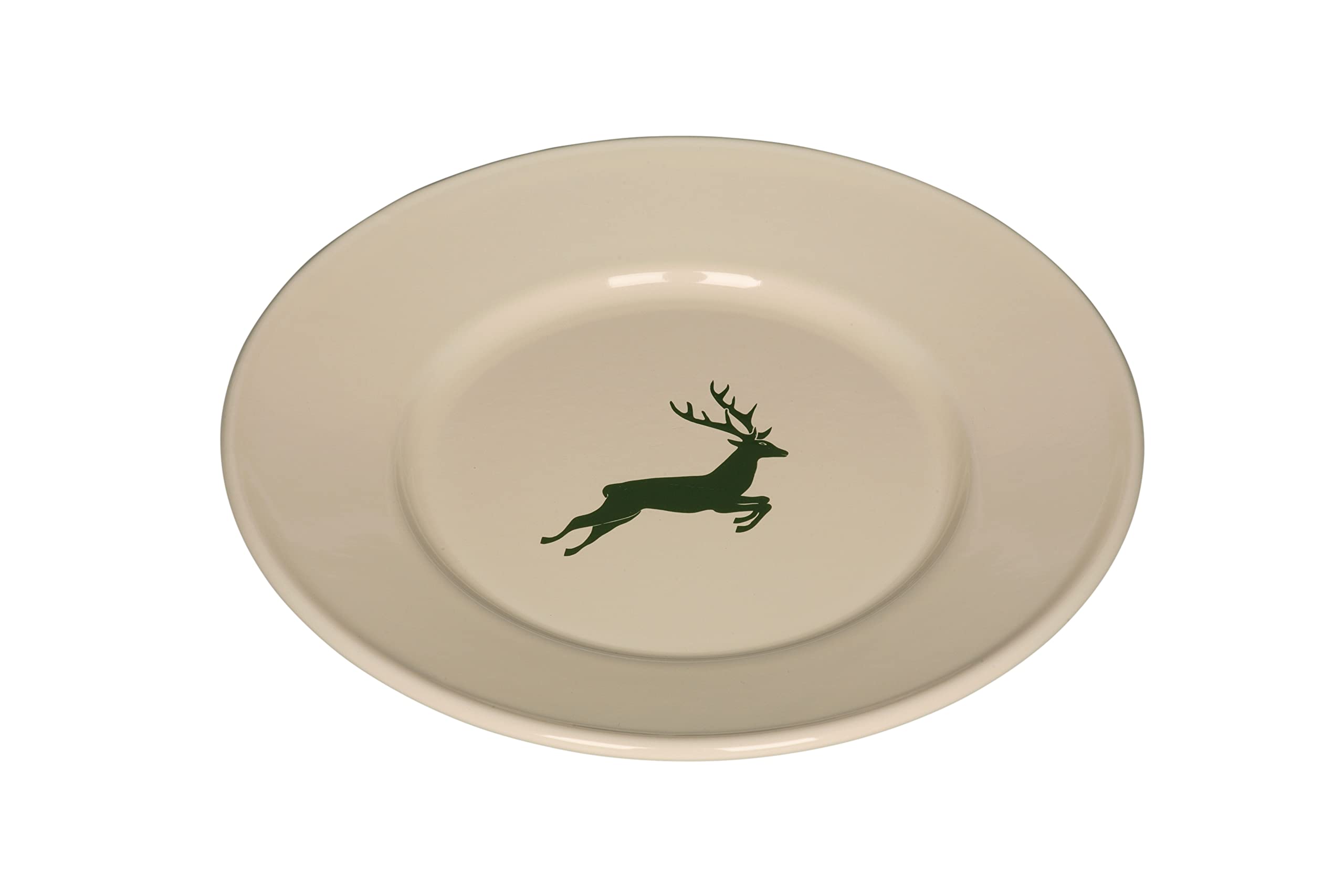riess-country-hirsch-greendeep-teller-26-cm-gebrochenes-wei-emaille image 1