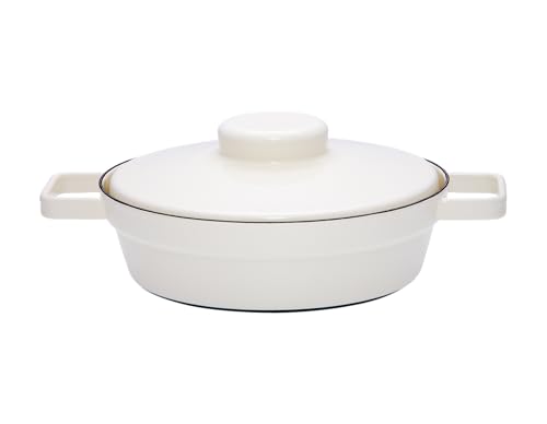 riess-2123-212-pfanne-mit-deckel-24-cm-pure-white-aromapots-emaille-wei image 7