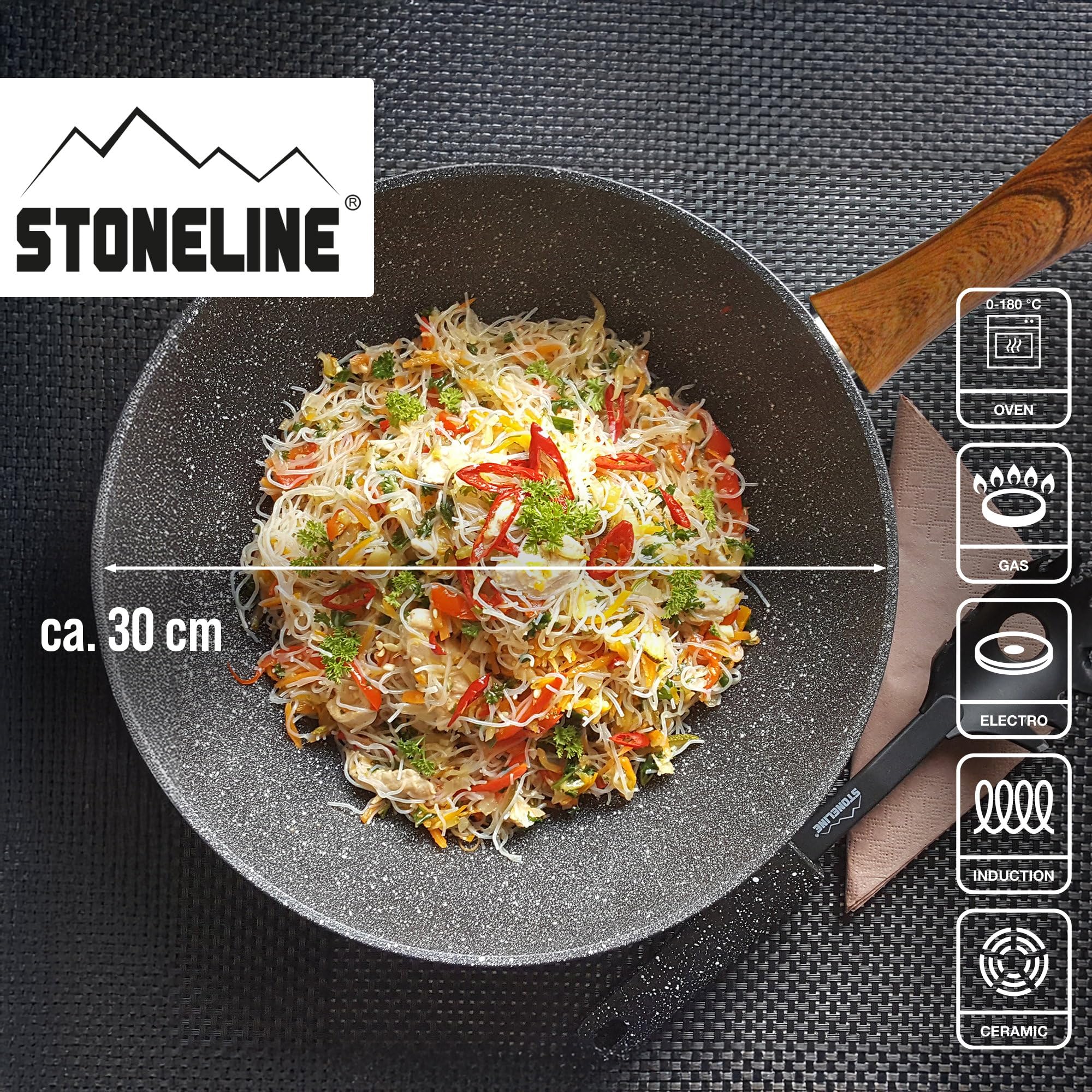 stoneline-back-to-nature-wok-30-cm-made-in-germany-mit-stein-antihaft-grau image 3