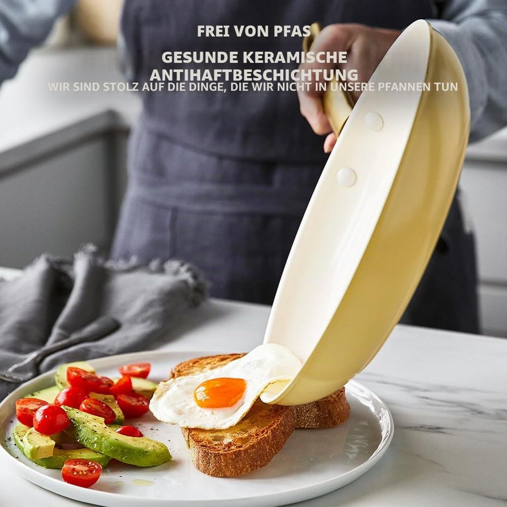 greenpan-reserve-10-teiliges-kochgeschirr-set-keramik-pfas-frei-sunshine-gelb image 2