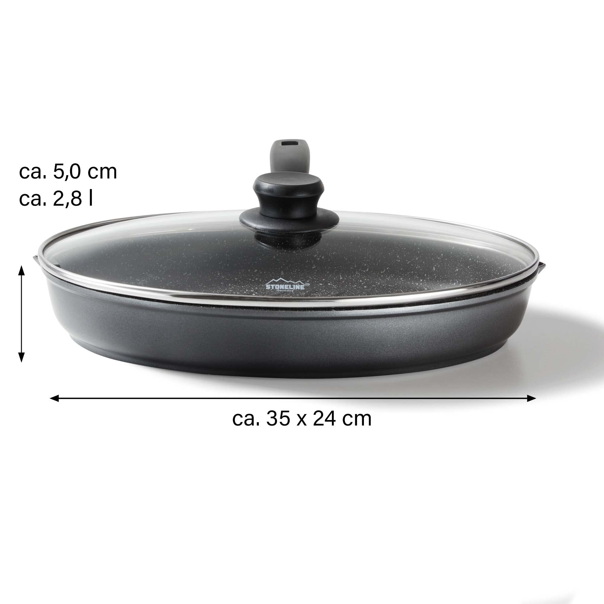 stoneline-classic-xxl-fisch-und-schnitzelpfanne-35-2x24-3-cm-mit-glasdeckel image 6
