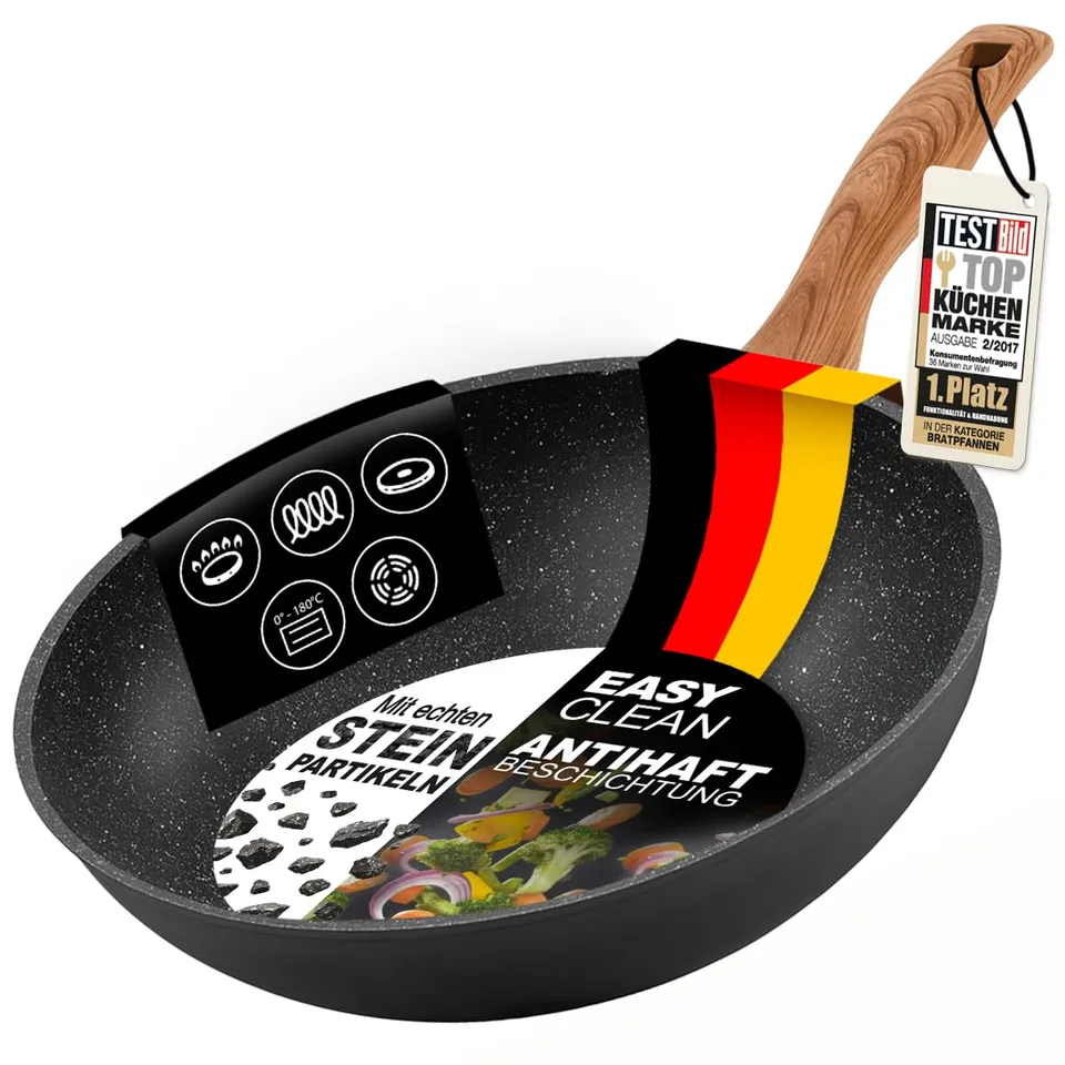 stoneline-back-to-nature-wok-30-cm-made-in-germany-mit-stein-antihaft-grau image 1