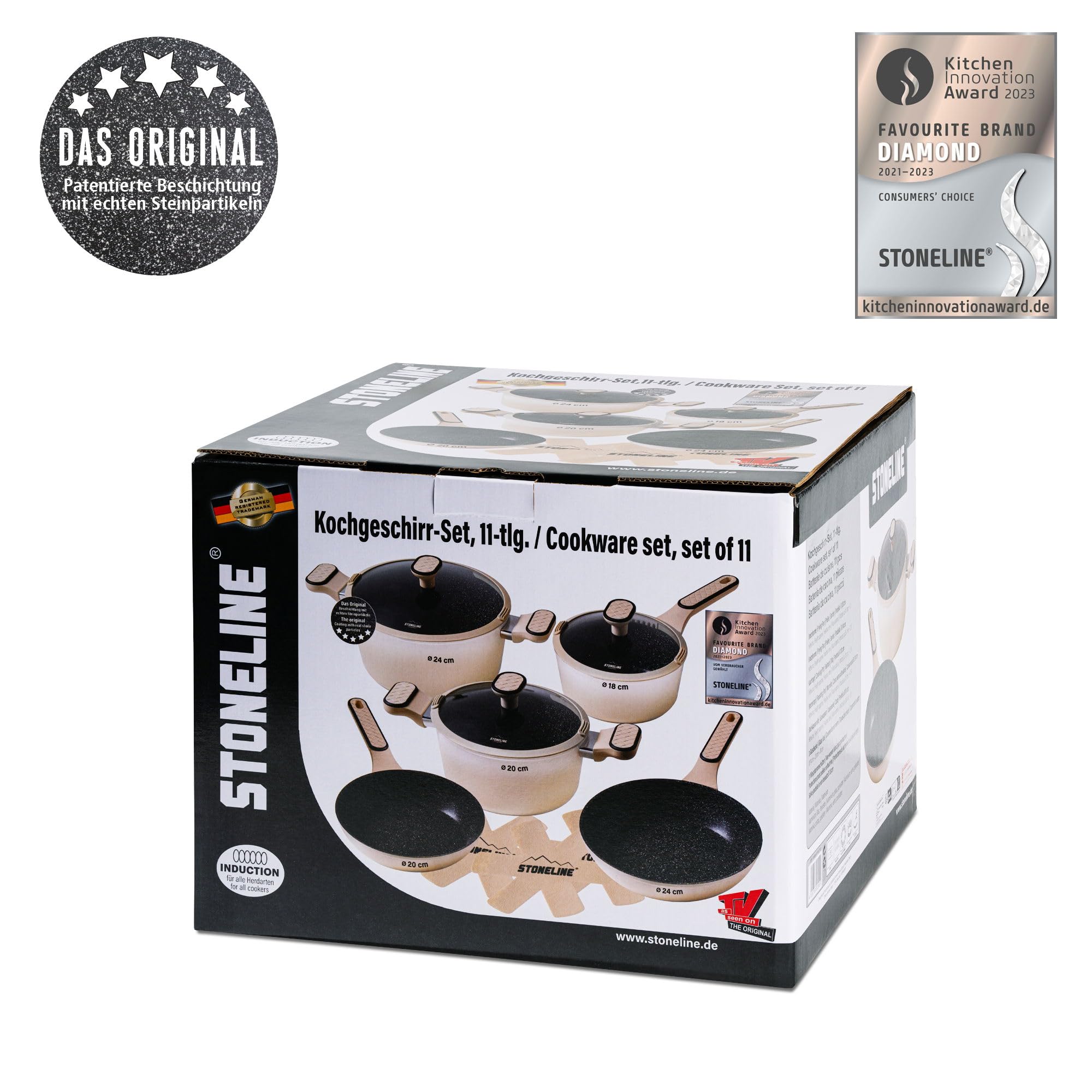 stoneline-kochgeschirr-set-11-teilig-18-20-24-cm-induktion-antihaft-mit-steinpar image 7