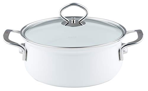 riess-nouvelle-arcticwei-kasserolle-20-cm-2-liter-emaille-mit-glasdeckel-indukti image 5