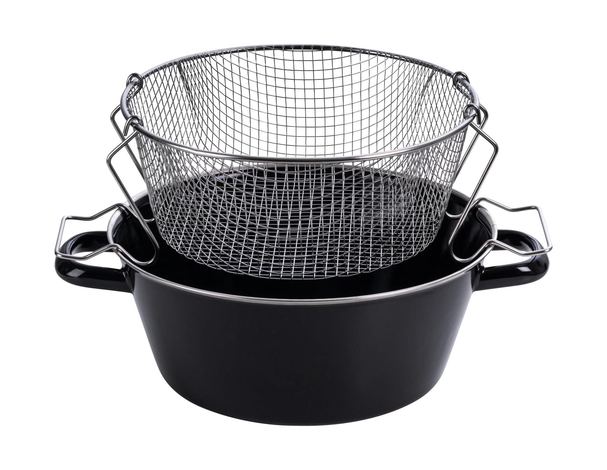 riess-classic-pommes-frites-pfanne-0366-022-20-cm-schwarzemaille-mit-einsatz image 1