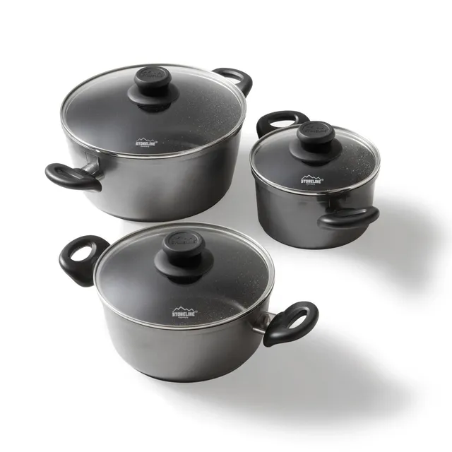 stoneline-topfset-induktion-6-teilig-aluguss-kochtopf-set-16-20-24-cm image 1