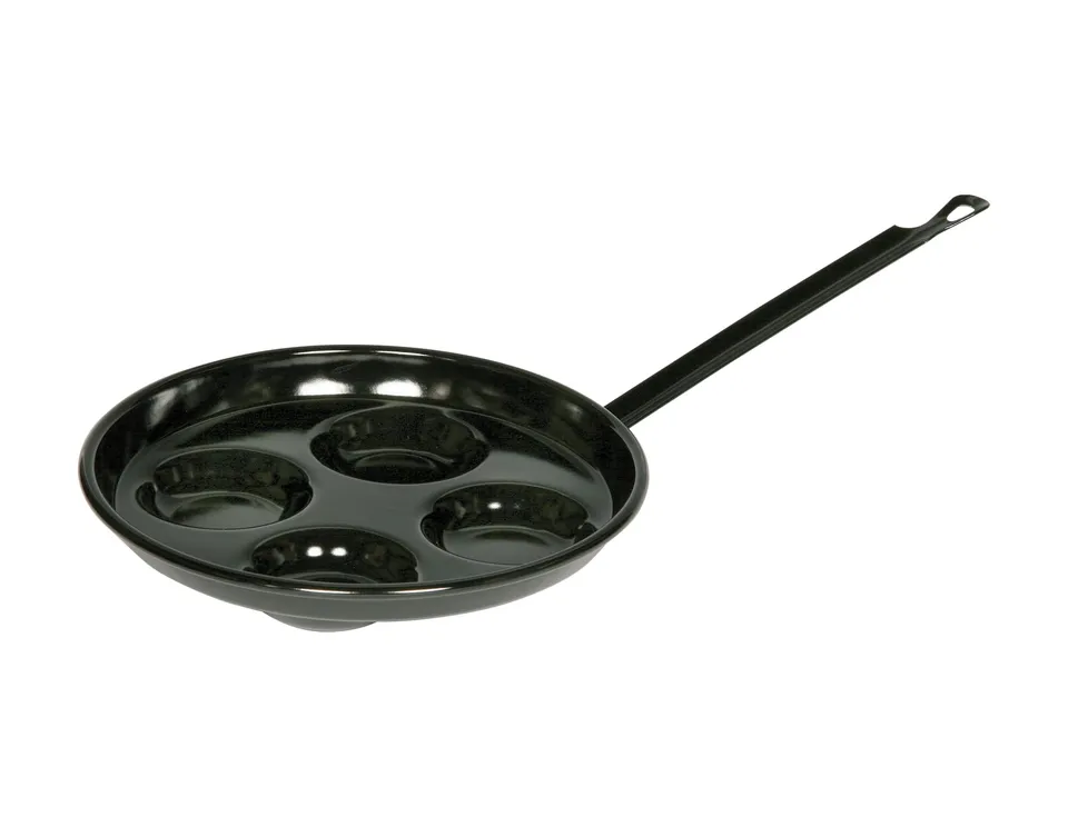 riess-classic-schwarzemaille-augenpfanne-26-cm-emaille-pfanne-mit-4-mulden image 1