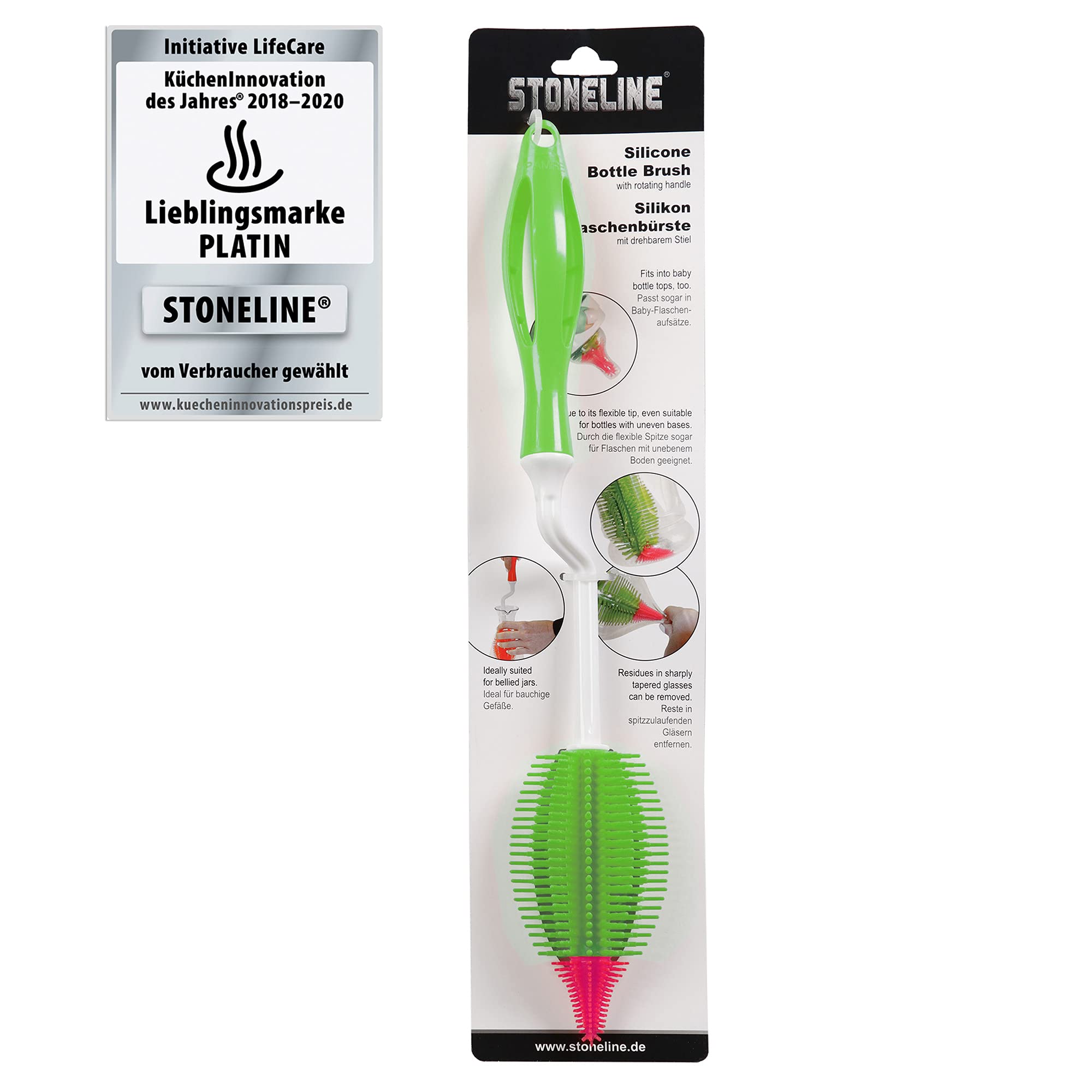 stoneline-silikon-flaschenb-rste-35-cm-360-gr-n-f-r-flaschen-und-gl-ser image 8
