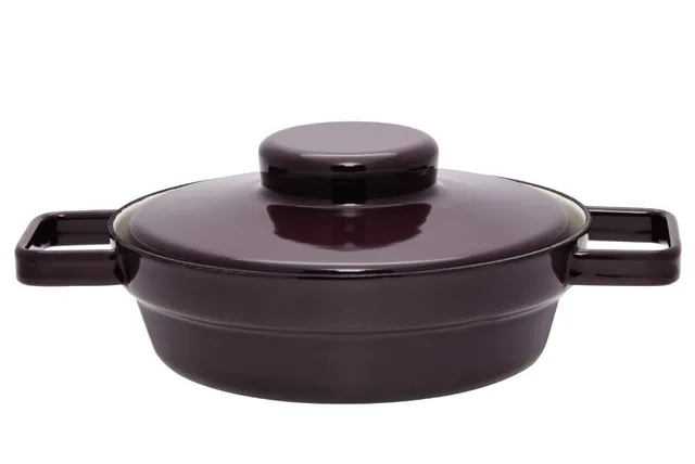 riess-aromapots-pfanne-mit-deckel-20-cm-dark-aubergine-emaille-induktion image 1
