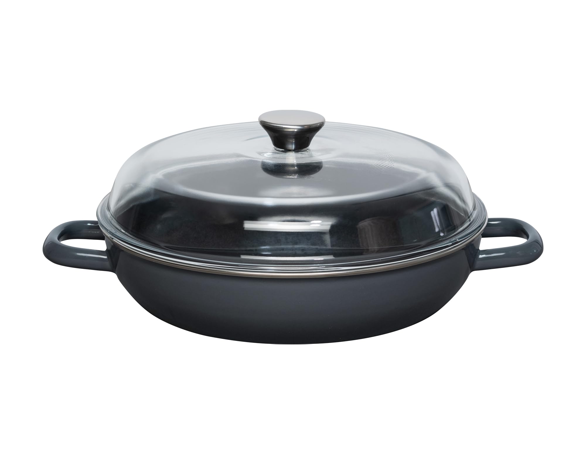 riess-schwarzemaille-schmorpfanne-28-cm-mit-glasdeckel-2-6-liter image 8