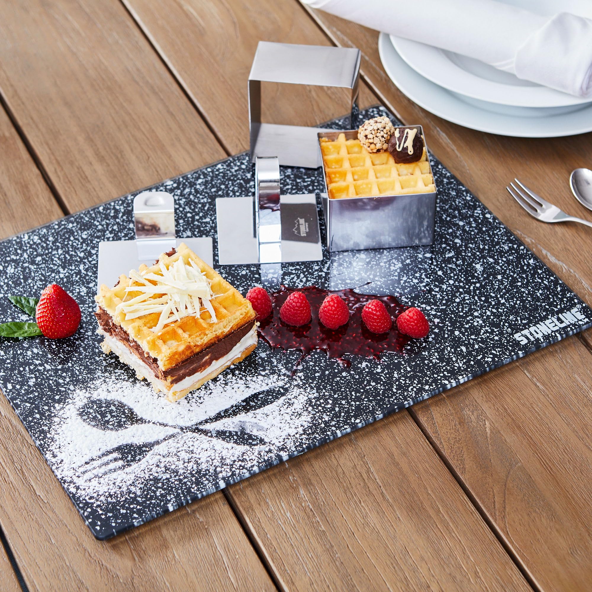stoneline-dessertringe-speiseringe-set-8-teilig-eckig-8-cm-edelstahl image 3