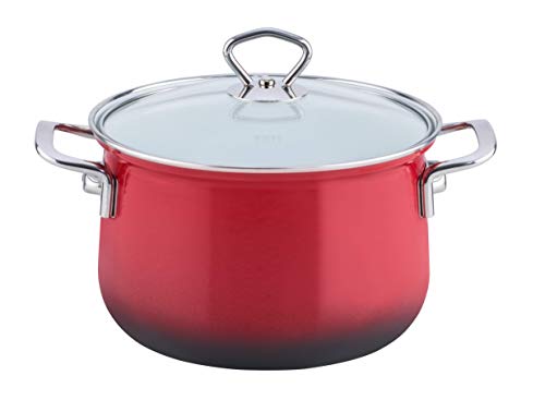 riess-nouvelle-brombeer-fleischtopf-mit-glasdeckel-20-cm-3-5-liter-emaille-rot image 5