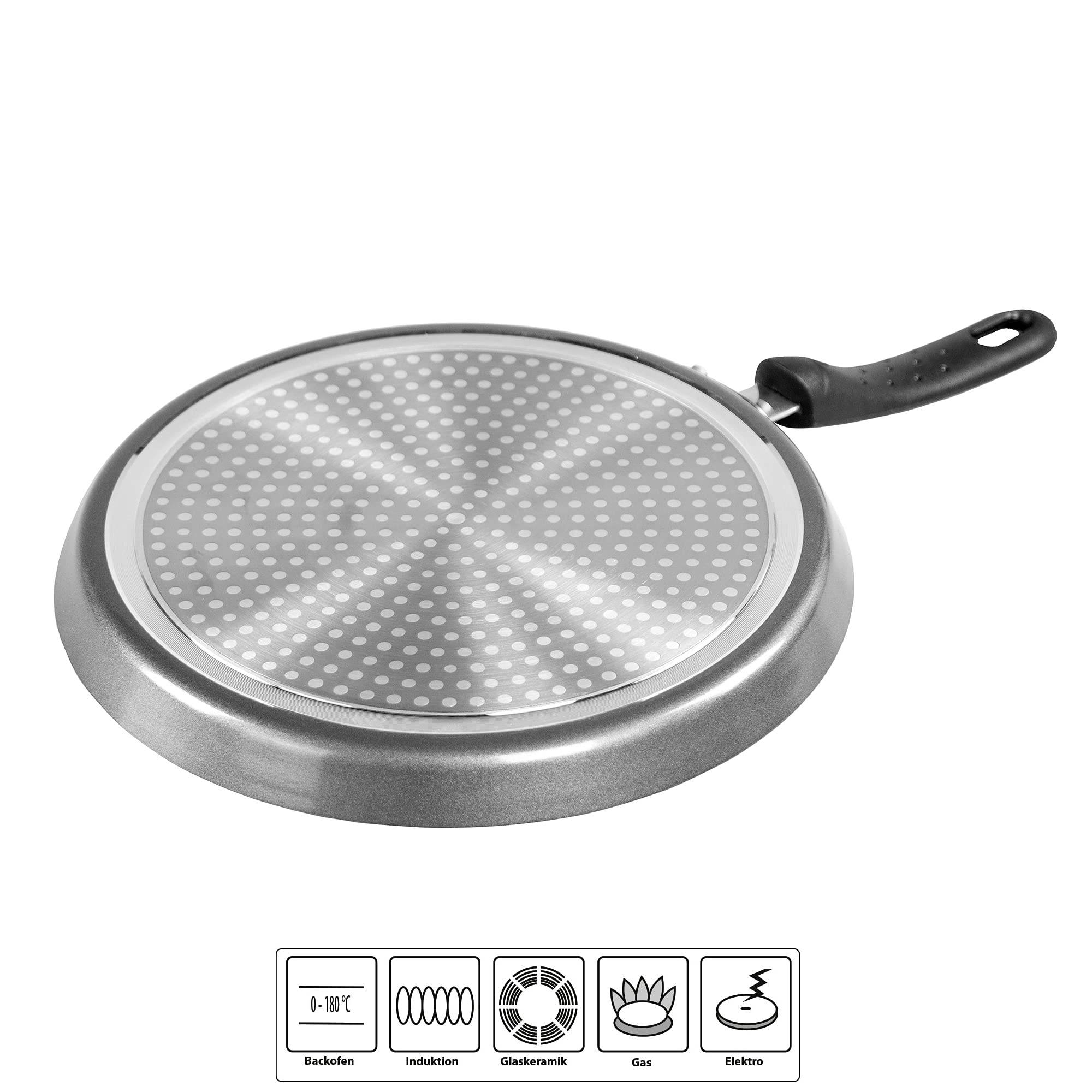 stoneline-classic-crepe-pfanne-25-cm-grau-genietet-mit-teigverteiler image 2