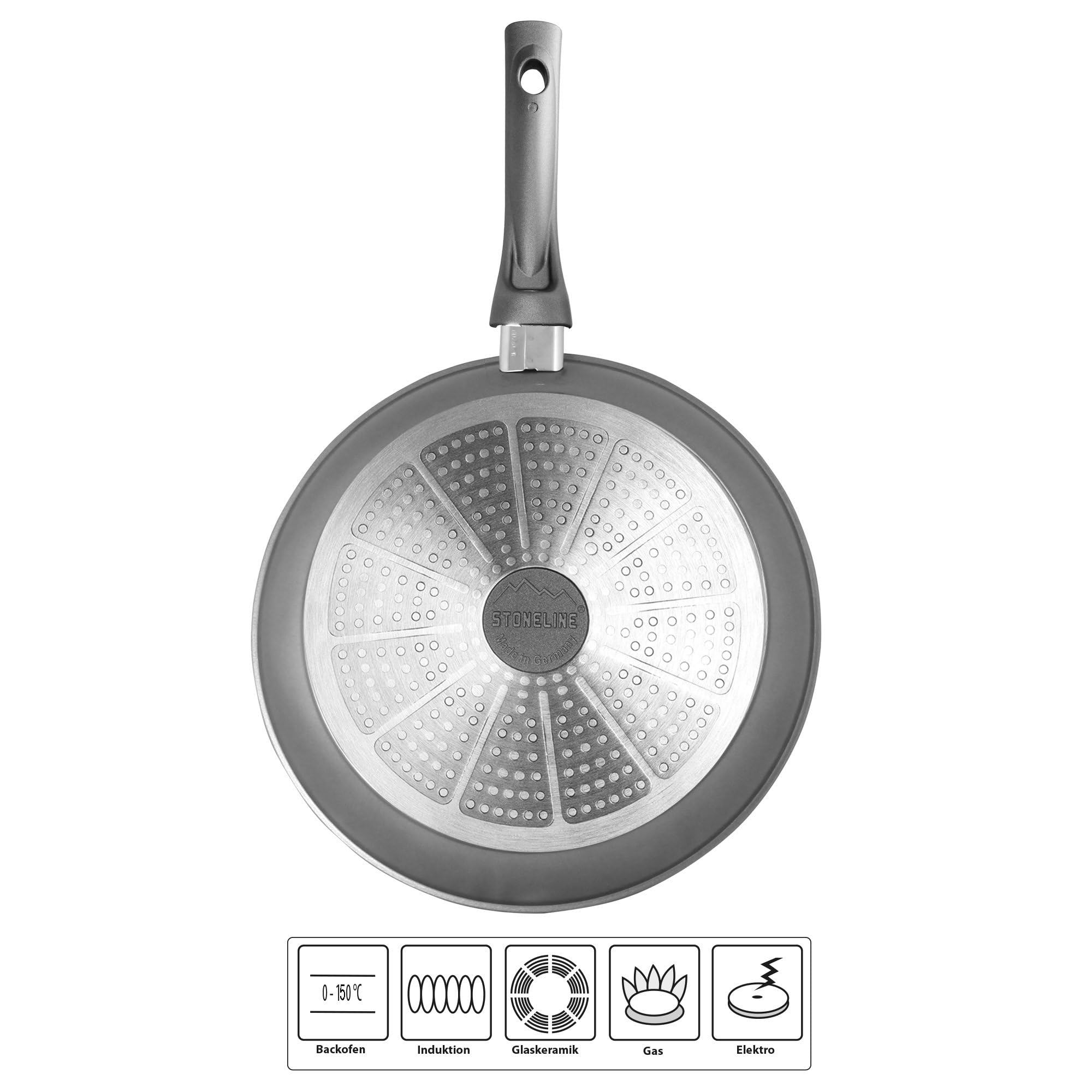 stoneline-gourmundo-schmorpfanne-24-cm-hoher-rand-antihaft-pfanne-mit-steinparti image 2