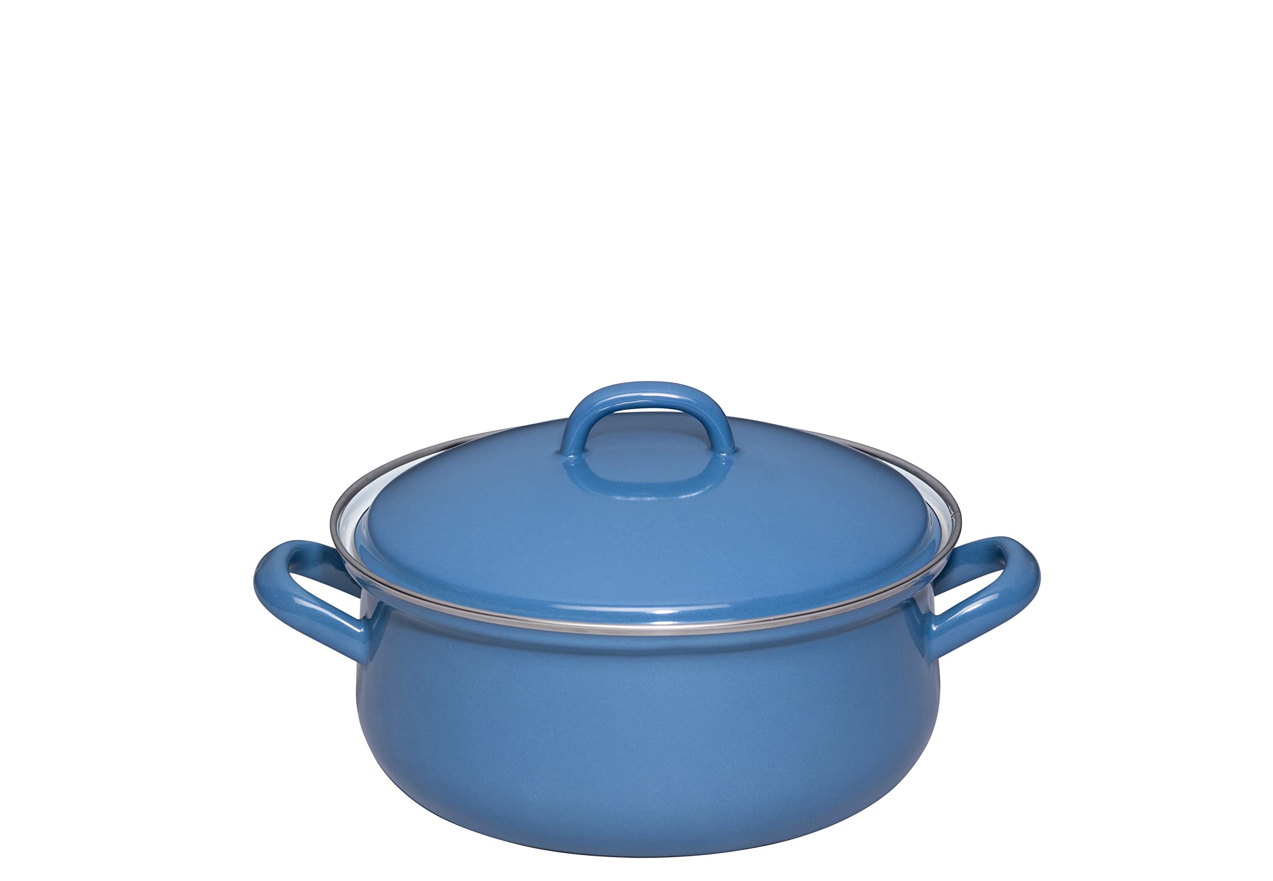 riess-0613-129-kasserolle-mit-deckel-18-cm-nature-blue-dark-emaille-2-0-liter image 1