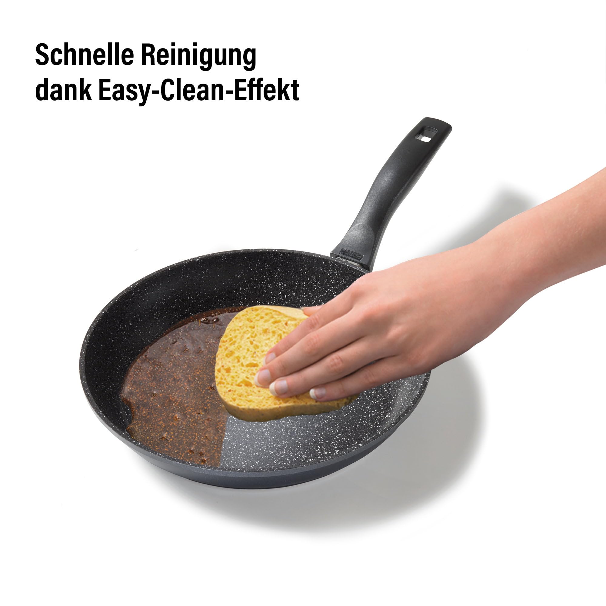 stoneline-schmorpfanne-28-cm-3-3-l-hoher-rand-aluguss-mit-steinpartikeln-grau image 5