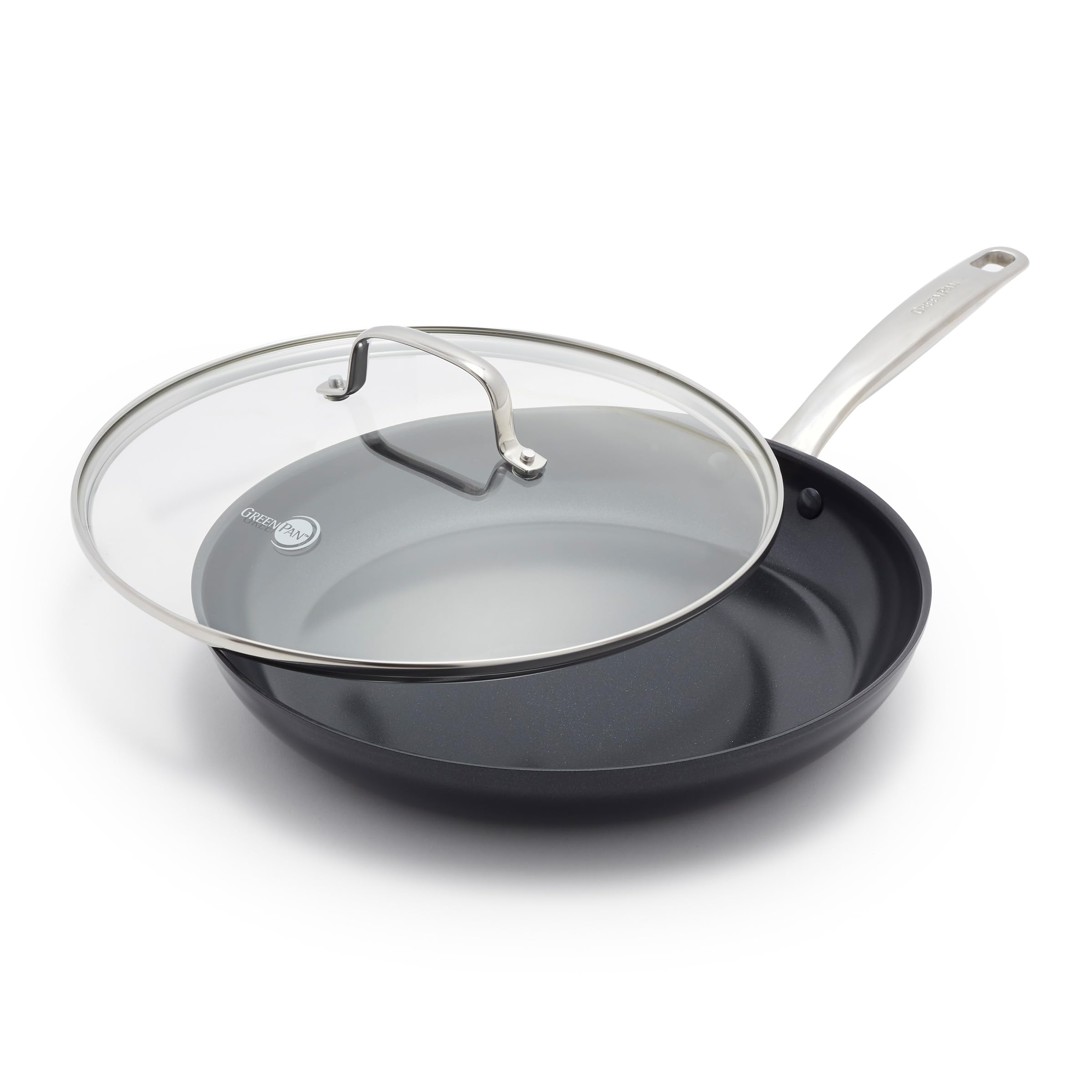 greenpan-prime-midnight-bratpfanne-12-zoll-ca-30-5-cm-keramik-antihaft-schwarz image 1