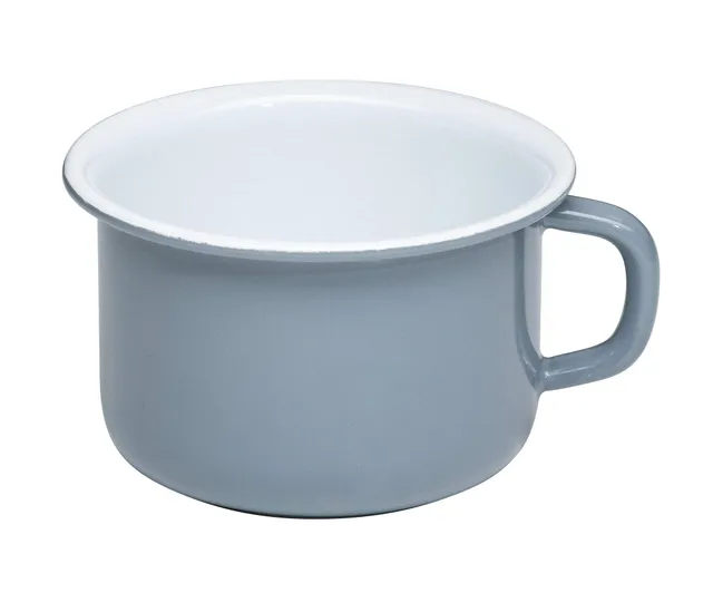 riess-classic-pure-grey-kaffeeschale-10-0-4-liter-emaille-hellgrau image 1