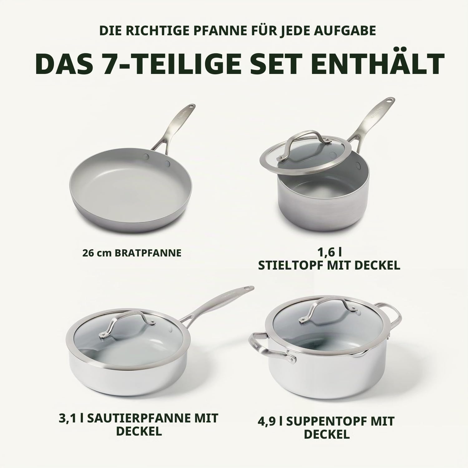 greenpan-venice-tri-ply-7-teiliges-kochgeschirr-set-edelstahl-pfas-frei image 3