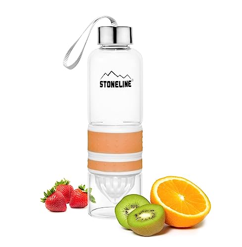 stoneline-2-in-1-trinkflasche-mit-saftpresse-550-ml-orange image 5