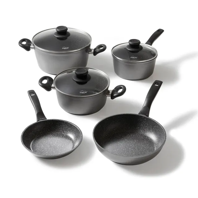 stoneline-topfset-induktion-8-teilig-aluguss-kochtopf-set-mit-stein-antihaft-und image 1