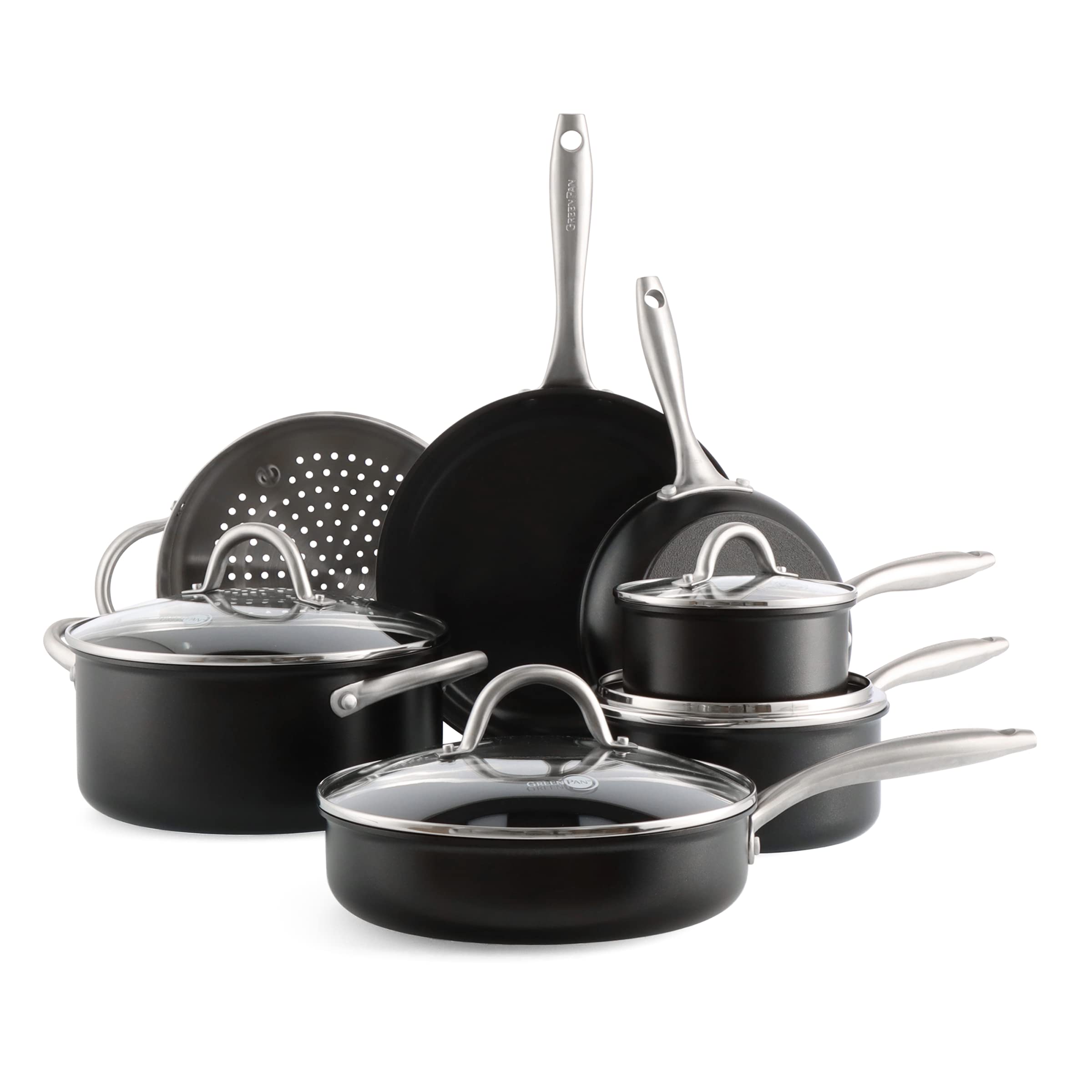 greenpan-lima-midnight-kochgeschirr-set-11-teilig-harteloxiert-keramik-antihaft image 1