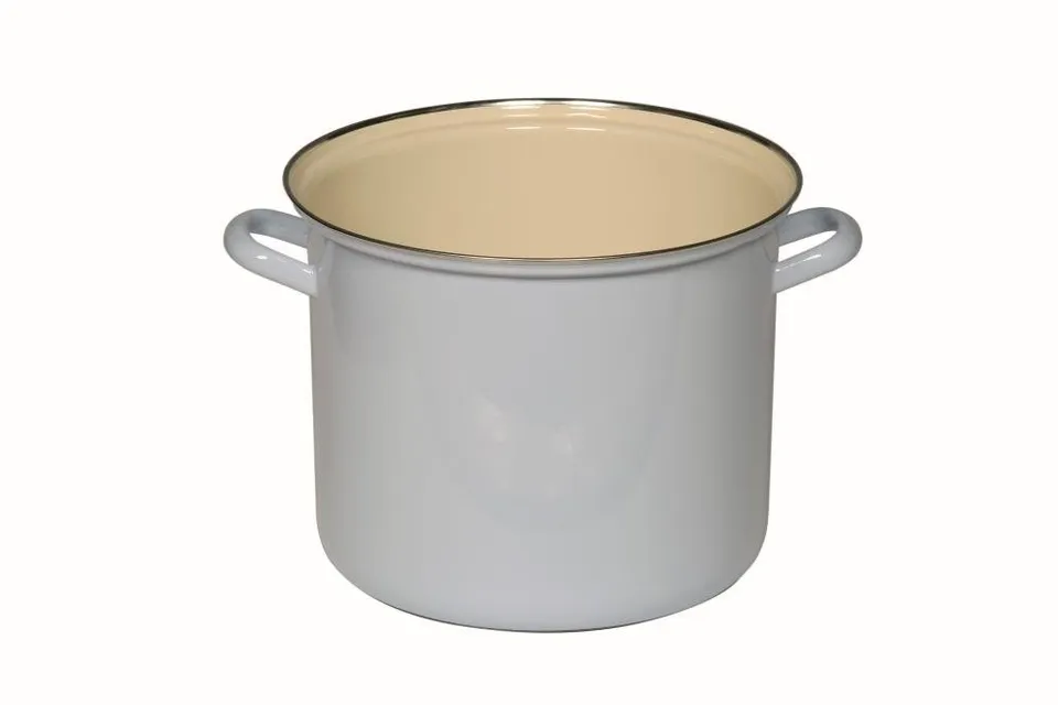 riess-topf-mit-chromrand-emaille-blau-24-cm-8-liter image 1