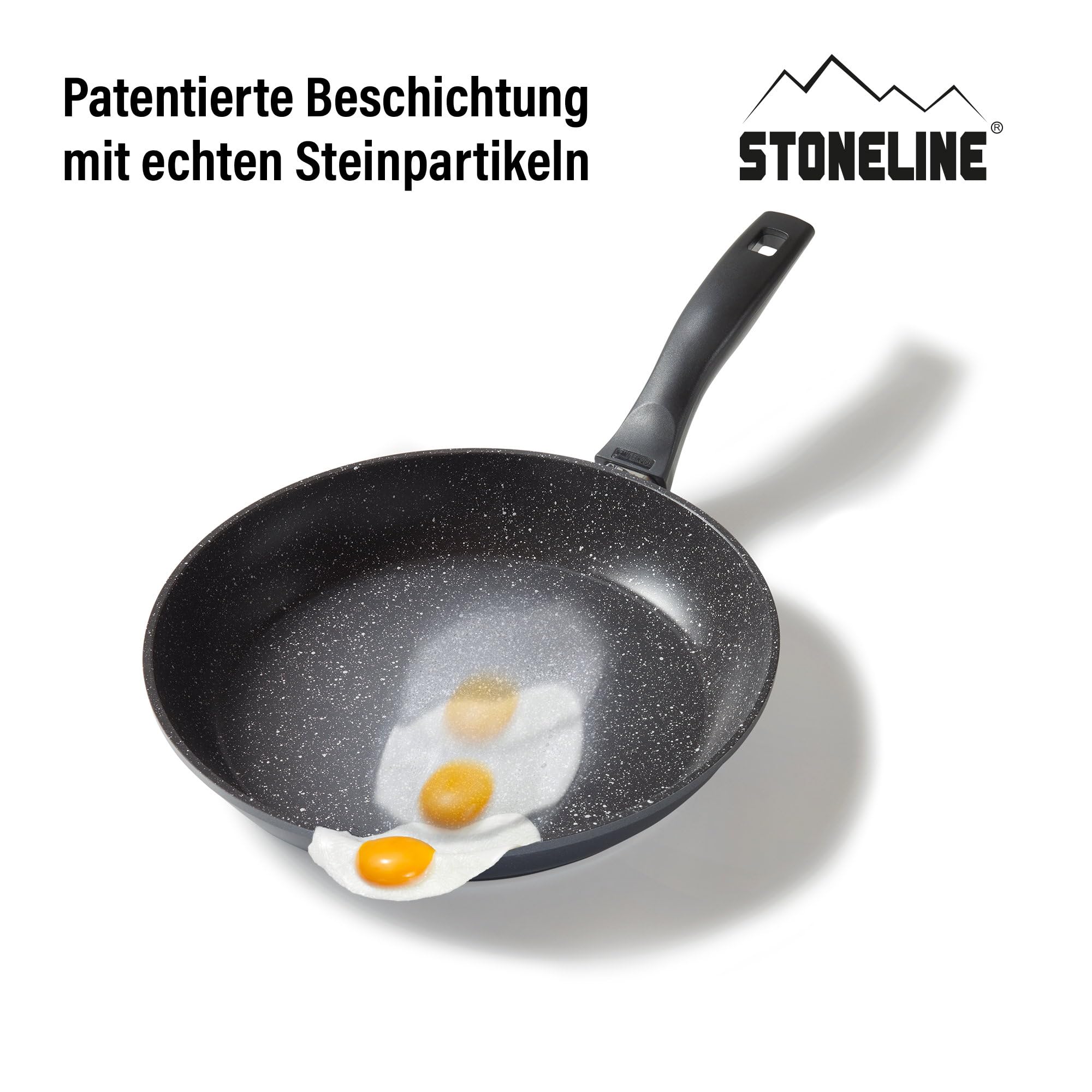 stoneline-schmorpfanne-28-cm-3-3-l-hoher-rand-aluguss-mit-steinpartikeln-grau image 4