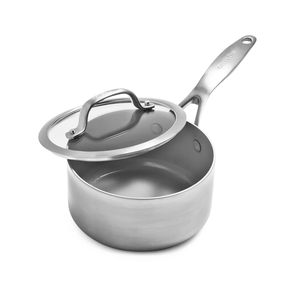 greenpan-venice-tri-ply-stielkasserolle-16-cm-1-5-liter-mit-deckel-edelstahl image 1