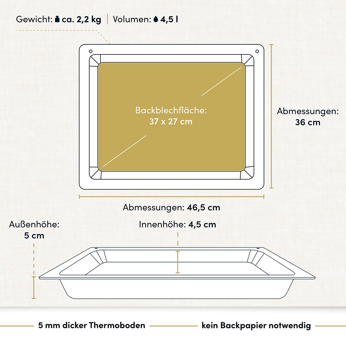 hoffmann-germany-backplatte-aluguss-4-5-cm-innenh-he-backblech-klassik-serie image 4