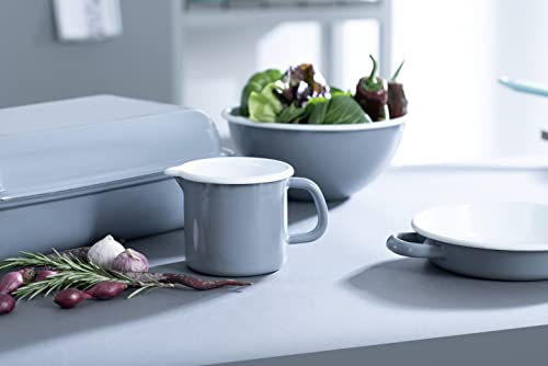 riess-pure-grey-schnabeltopf-10-cm-0-8-liter-mit-deckel-und-henkel-emaille image 8