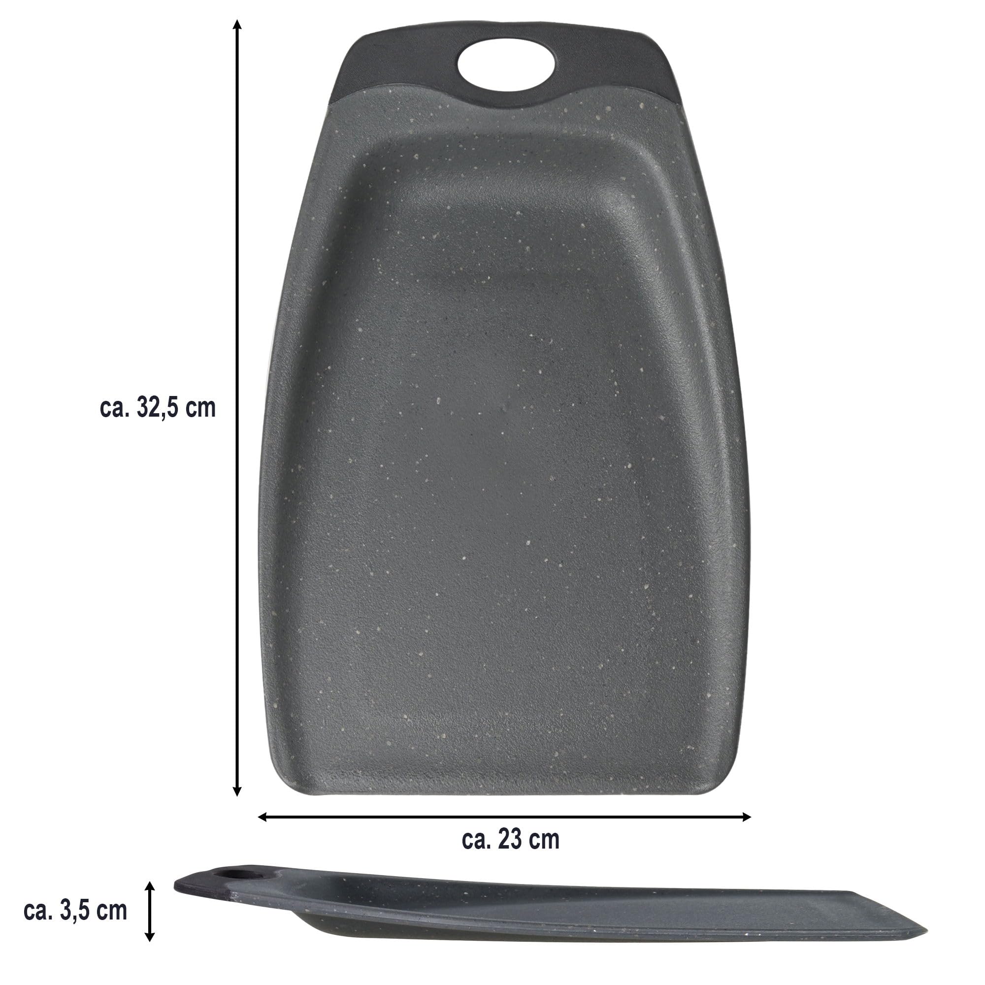 stoneline-schaufel-schneidebrett-set-2-teilig-32x23-cm-grau image 2