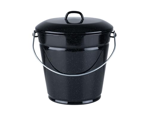 riess-classic-emaille-eimer-0361-022-28-cm-10-liter-schwarz-mit-deckel image 3