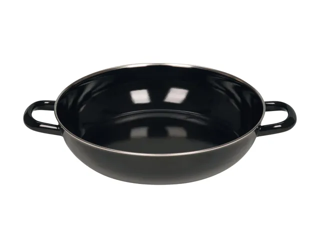 riess-0077-022-schmorpfanne-28-cm-classic-schwarzemaille-ohne-glasdeckel-emaille image 1