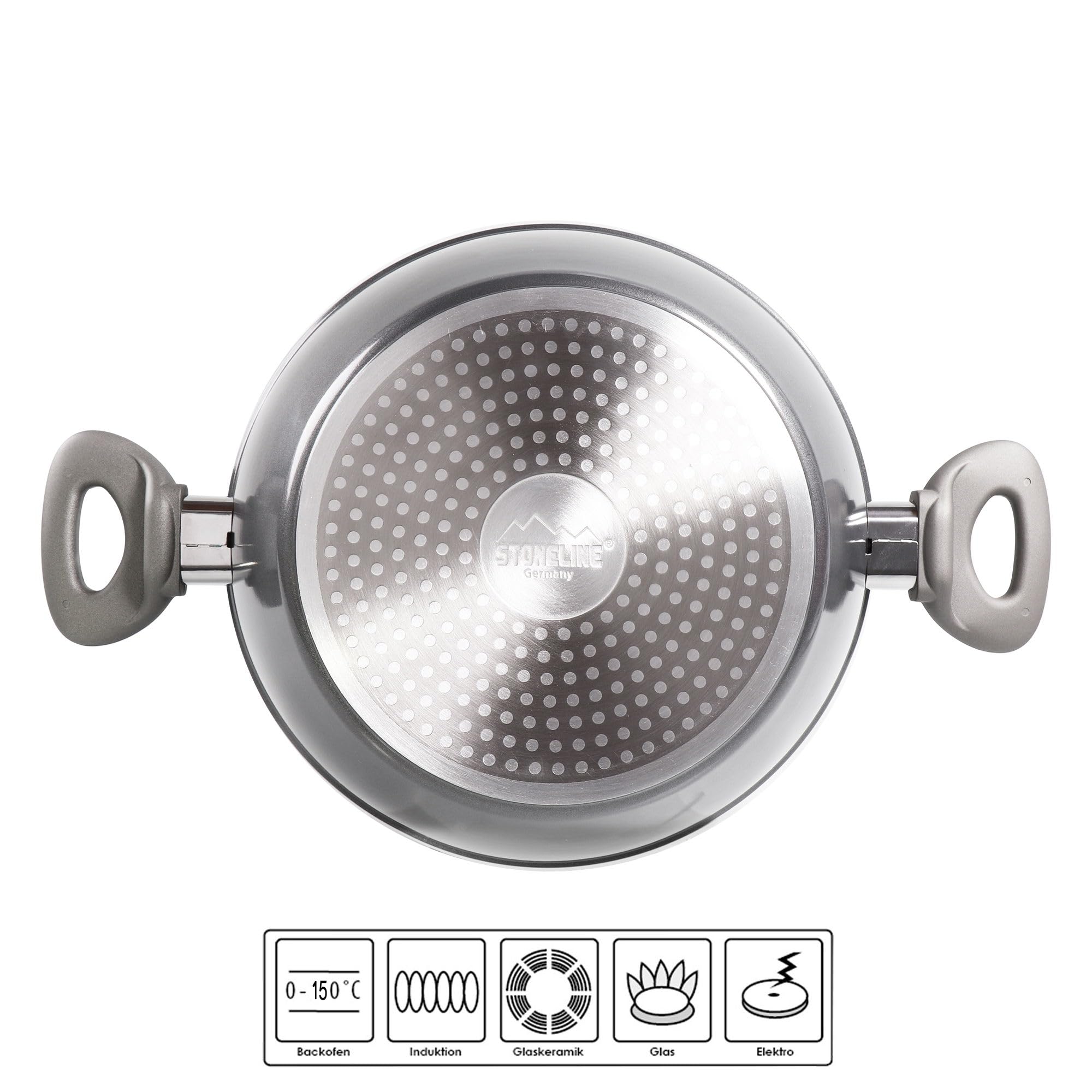 stoneline-gourmundo-servierpfanne-24-cm-induktionsgeeignet-mit-stein-antihaftbes image 2